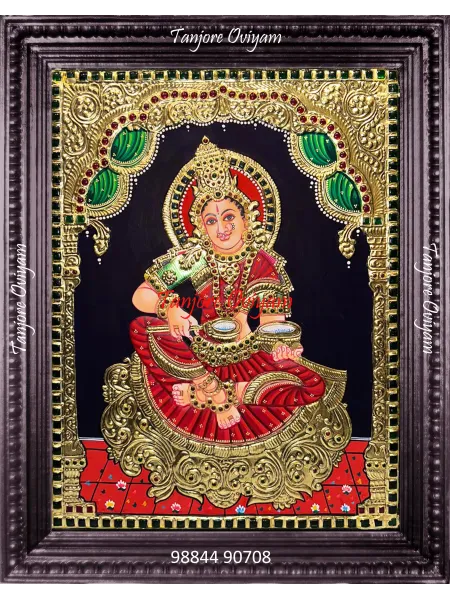 Goddess Annapoorani Tanjore Painting